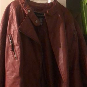 Faux leather jacket